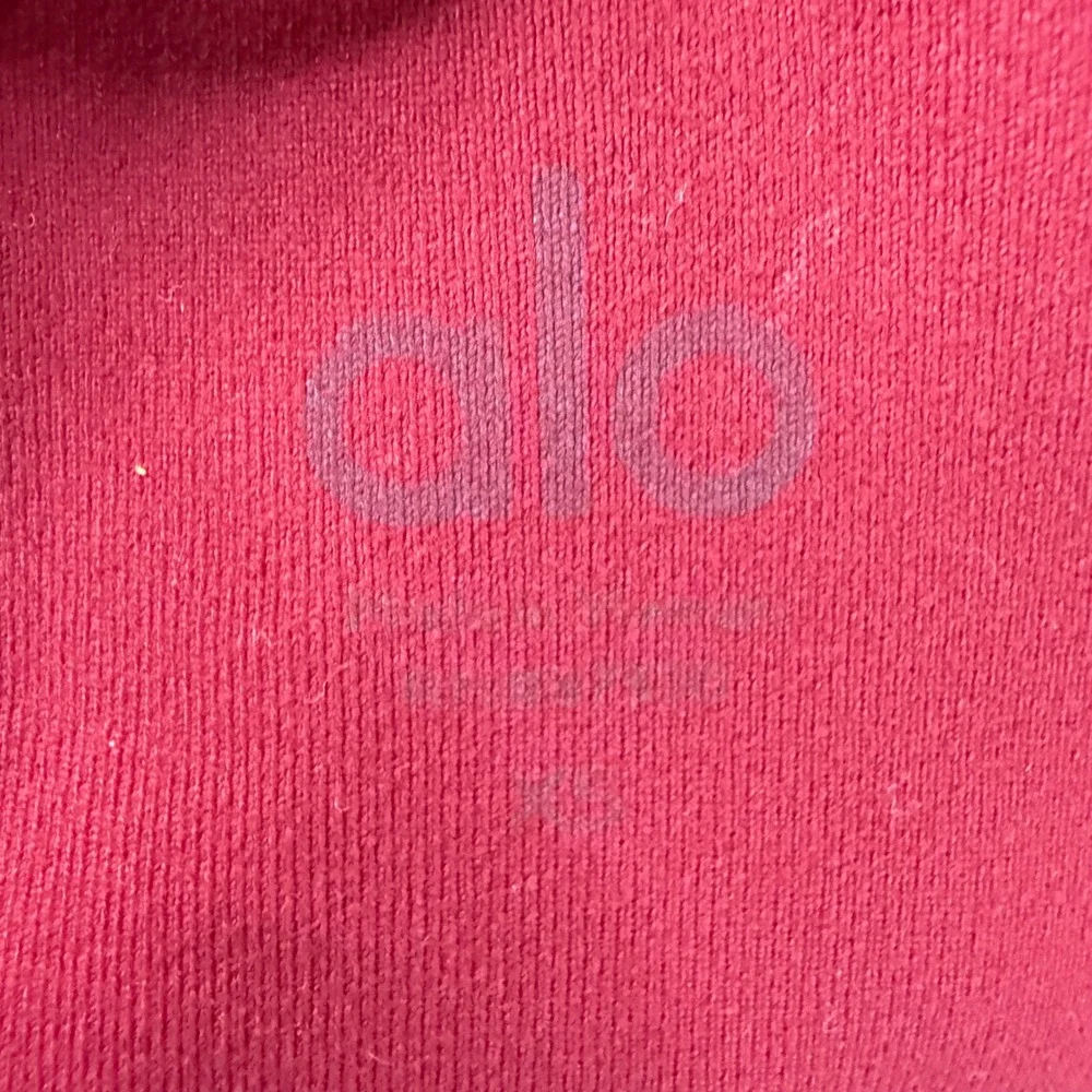 ALO YOGA West Coast Yoga‎ High Waist Leggings Mesh Panel Active Bright Red SZ XS